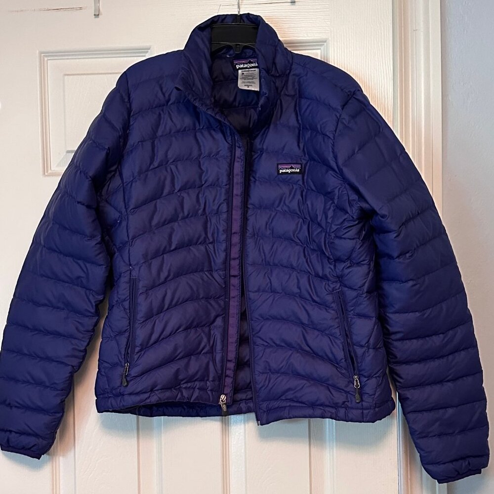 Blue Patagonia Down Jacket Women's Size Medium